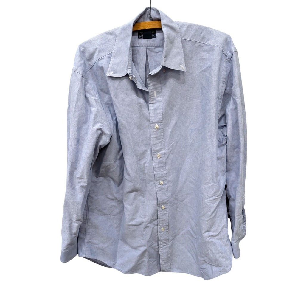Polo Jeans Co. Men's‎ Ralph Lauren Blue Oxford Button Down Shirt Cotton- Medium